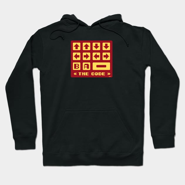 contra code (red) Hoodie by bald artist designs